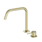 Nero Mecca Hob Bath/Kitchen Mixer Set Edge Spout II Brushed Gold