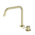 Nero Mecca Hob Bath/Kitchen Mixer Set Edge Spout II Brushed Gold