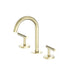 Nero Mecca Lever Basin Set Arc Spout Brushed Gold