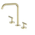 Nero Mecca Lever Bath/Kitchen Set Edge Spout Brushed Gold