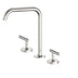 Nero Mecca Lever Bath/Kitchen Set Edge Spout Brushed Nickel