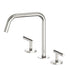 Nero Mecca Lever Bath/Kitchen Set Edge Spout II Brushed Nickel