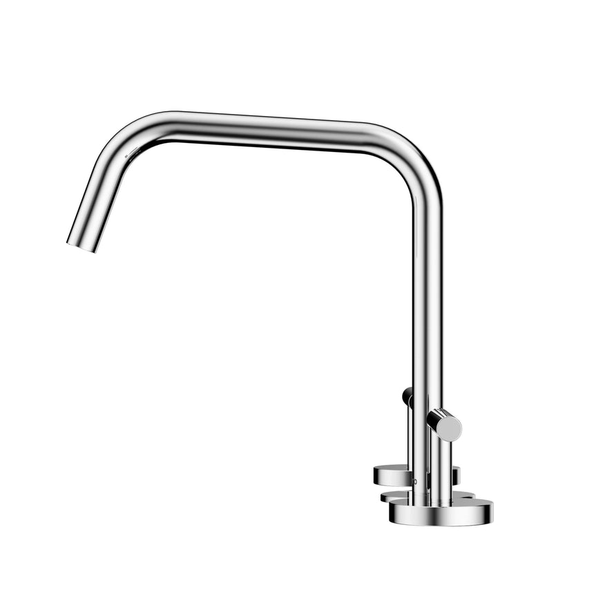 Nero Mecca 270x400mm chrome kitchen mixer with tall edge spout and single lever handle by Tilemall