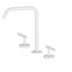 Nero Mecca Lever Bath/Kitchen Set Edge Spout Matte White