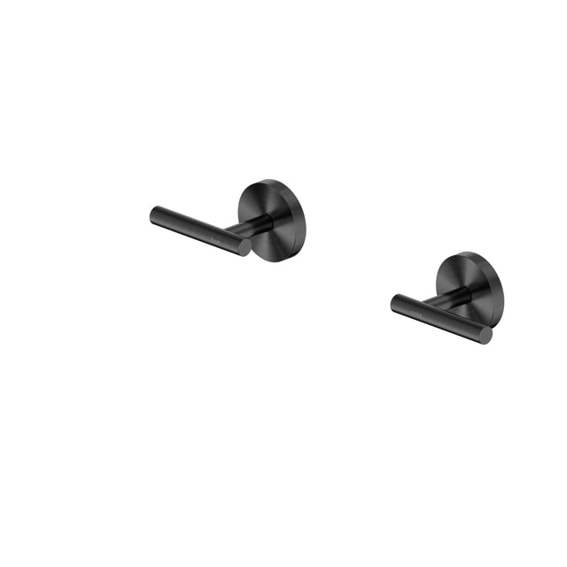 Nero Mecca 65x340mm Lever Wall Top Assembly gun metal, pair of wall-mounted tapware handles by Tilemall