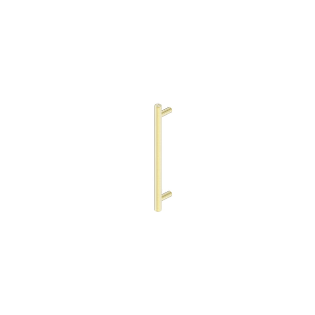 Nero Mecca pull handle 200mm brushed gold by Tilemall, vertical bar with side grips