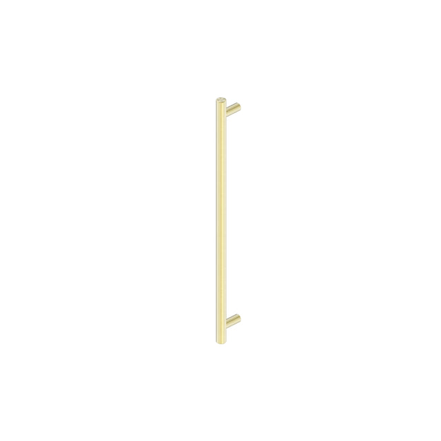 Nero Mecca pull handle 330mm brushed gold by Tilemall, vertical bar with angled grips