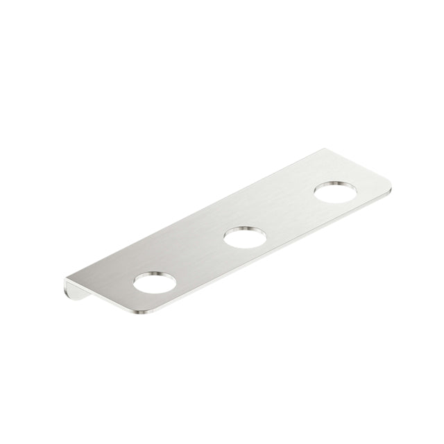 Nero Mecca 75x250mm triple soap bottle holder in brushed nickel with three circular openings by Tilemall