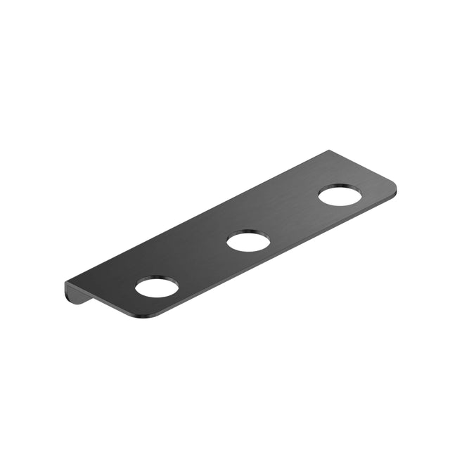 Nero Mecca 75x250mm triple soap bottle holder gun metal with three circular openings by Tilemall