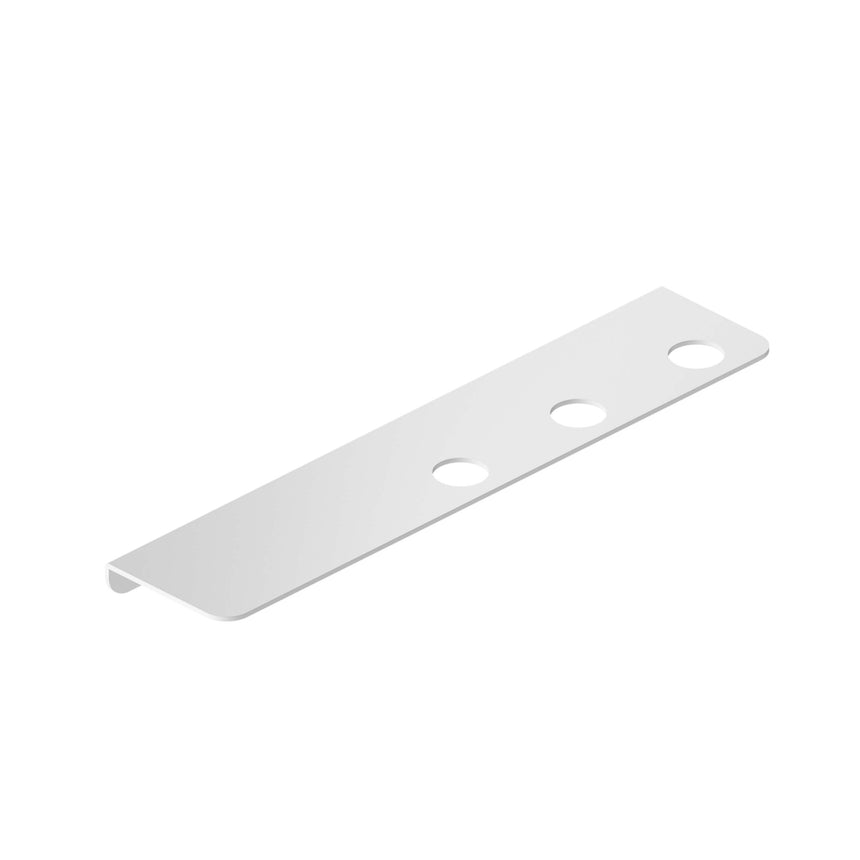 Nero Mecca 90x410mm triple soap bottle holder with shelf in matte white by Tilemall