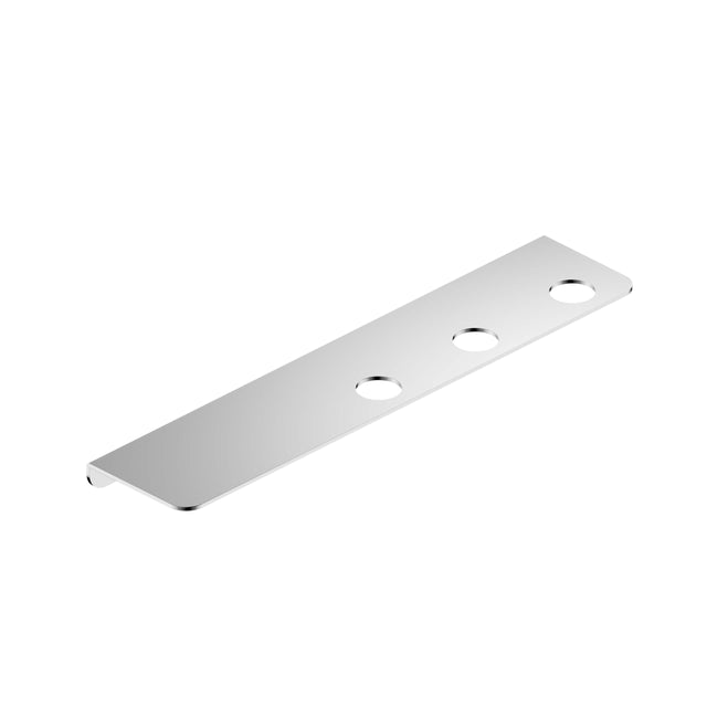 Nero Mecca 90x410mm triple soap bottle holder with shelf in chrome by Tilemall