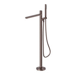 Nero Pure SS316L Progressive Freestanding Bath Mixer Brushed Bronze