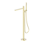 Nero Pure SS316L Progressive Freestanding Bath Mixer Brushed Gold