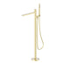 Nero Pure SS316L Progressive Freestanding Bath Mixer Brushed Gold