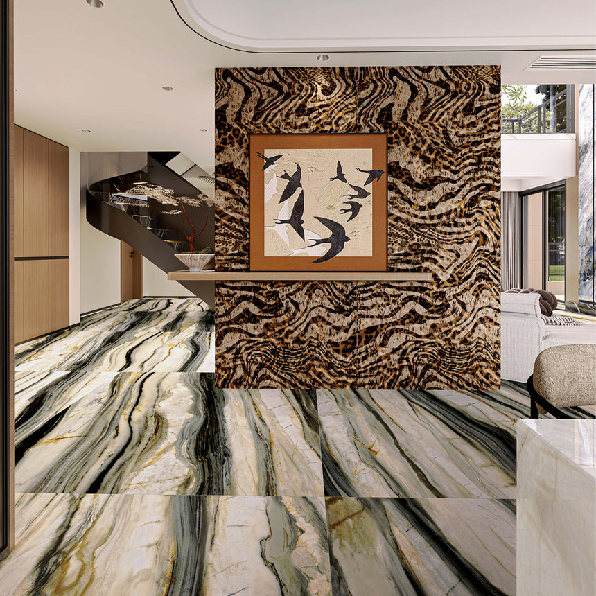 Masterpiece 1200x1200 Matt Calacatta Oyster Marble Look Rectified