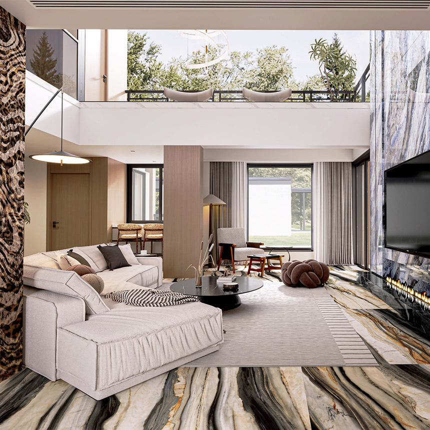 Masterpiece 1200x1200 Matt Calacatta Oyster Marble Look Rectified