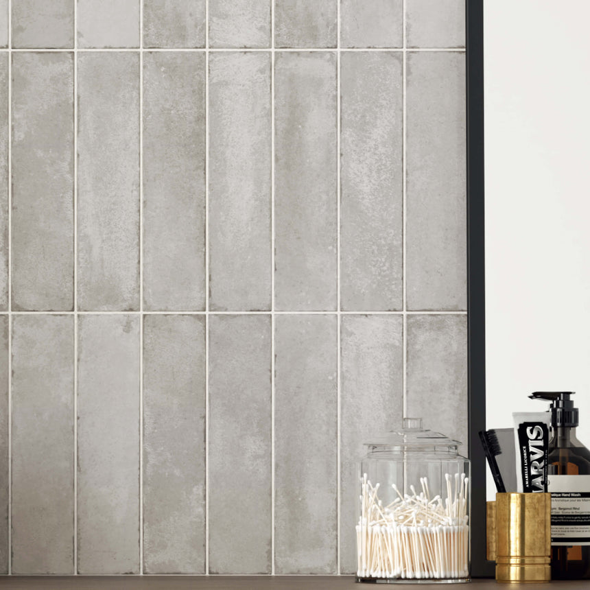 Acquarello 60x246 Gloss Titanio Subway Rectified Subway Tilemall