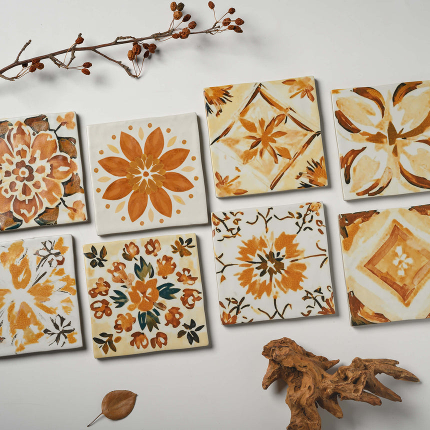 Sevilla Deco 125x125 Matt Honey Subway Pressed