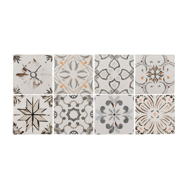 Sevilla Deco 125x125 Matt Mist Subway Pressed