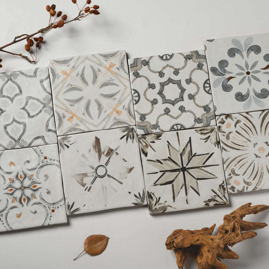 Sevilla Deco 125x125 Matt Mist Subway Pressed