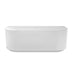 Otti Attica Celine 1700mm Matte White BTW Multi-fit Bath with Overflow