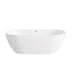 Otti Attica Manolo 1400mm Gloss White Bath with Overflow