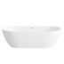 Otti Attica Manolo 1700mm Gloss White Bath with Overflow