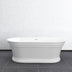 Otti Hampton 1500mm Gloss White Bathtub with Overflow