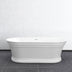 Otti Hampton 1700mm Gloss White Bathtub with Overflow