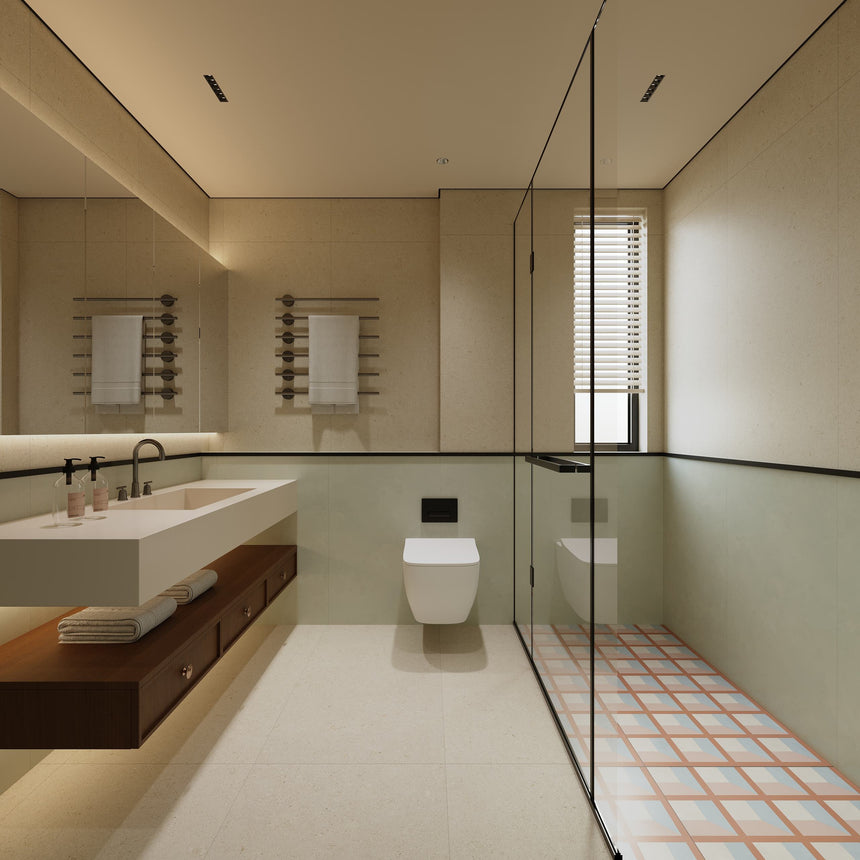 AYERS 1200x600 Matt Light Beige Limestone Look Rectified