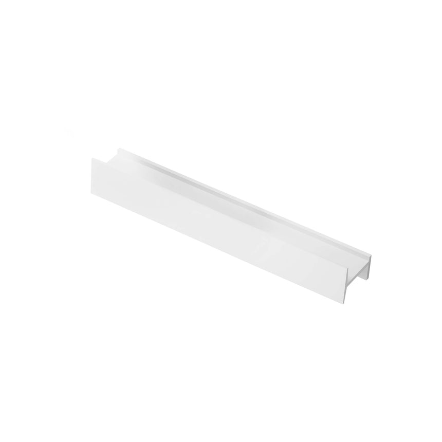 BelBagno H Collection matte white shelf 800mm by Tilemall, angled isometric view