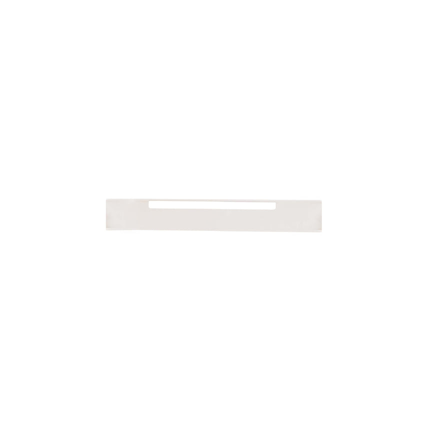 BelBagno H Collection 800x140mm top-down view of matte white shelf showing recessed grip handle detail by Tilemall