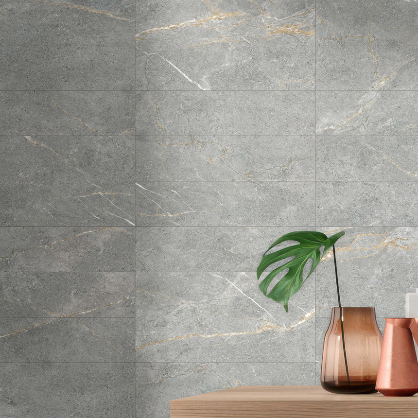 Bovilla 600x600 In/Out P4 Graphite Luxe Stone Look Rectified