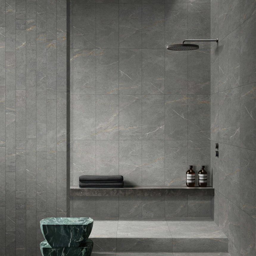 Bovilla 600x600 In/Out P4 Graphite Luxe Stone Look Rectified