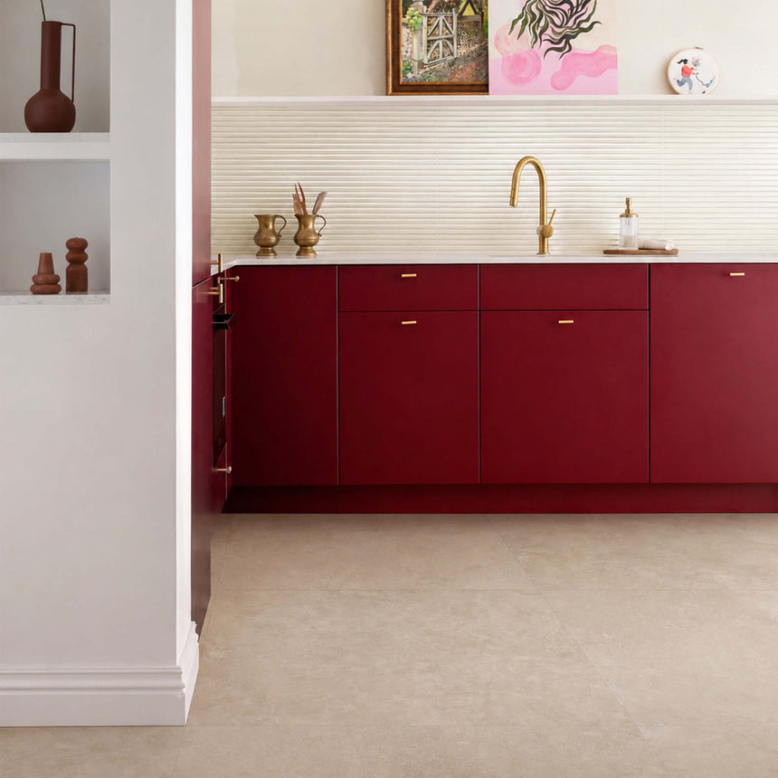 Fablua 1000x1000 Natural Marfil Travertine Look Rectified