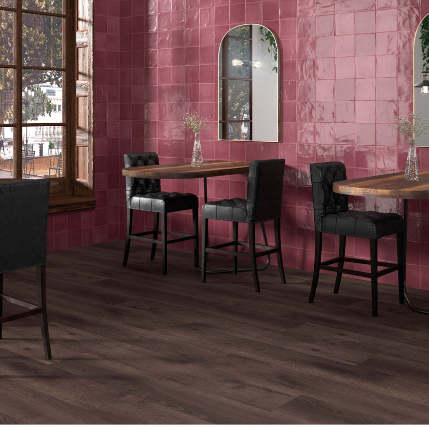 Tabarca 75x230 Gloss Granate Subway Pressed