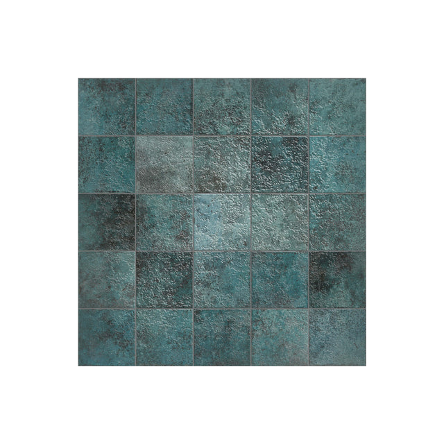 Tahiti 147x147 Gloss Turquoise Subway Non-rectified