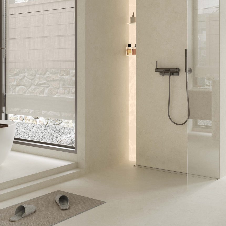 Marfil 1200x600 Silk Tech Warm Stone Look Rectified