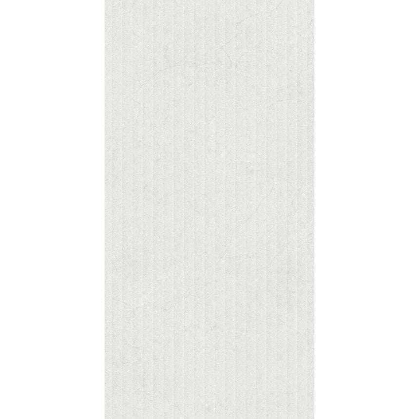Marfil 1200x600 Silk Tech 3D Mould Light Stone Look Rectified