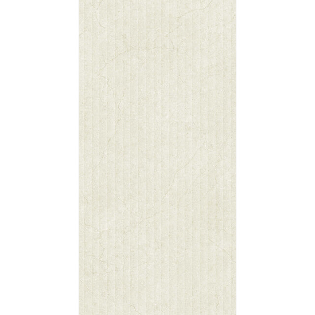 Marfil 1200x600 Silk Tech 3D Mould Warm Stone Look Rectified