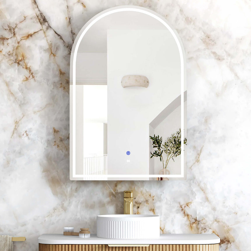 Archie LED Shaving Cabinet 900x600mm Woodland Oak
