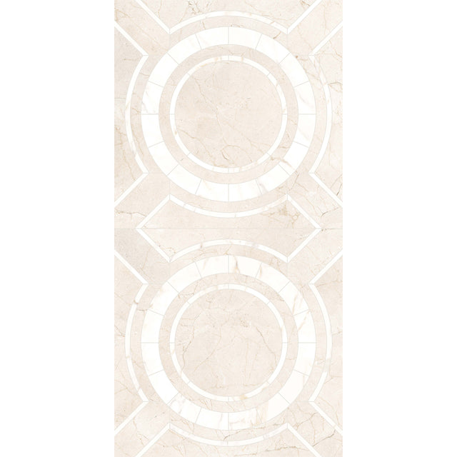 Marfil Art Deco 1200x600 Honed Creta Travertine Look Tiles Rectified