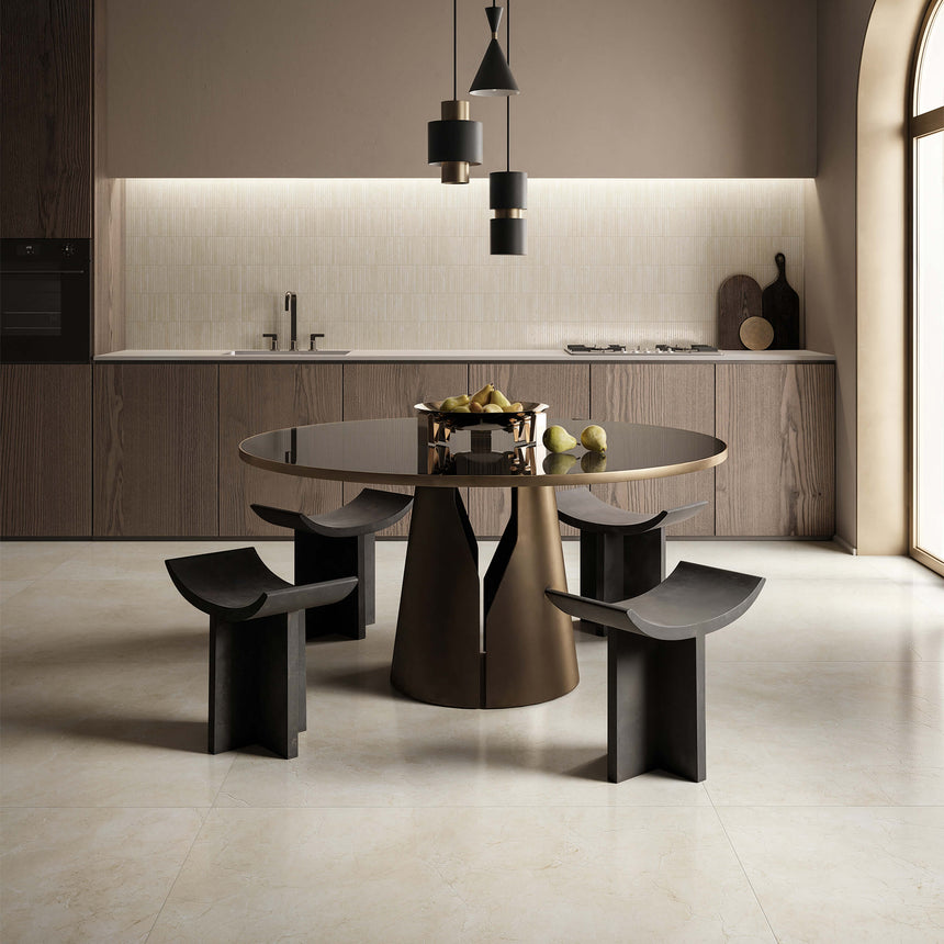 Marfil Art 1200x600 Honed Beige Travertine Look Tiles Rectified