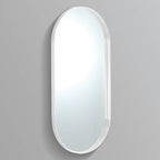 Ellips Framed Mirror 600x1500mm Matte White
