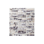 Minuet Natural Stone Mosaic Finger 327x298 Tumbled Calacatta Viola