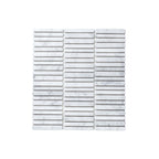 Minuet Natural Stone Mosaic Finger 327x298 Tumbled Carrara