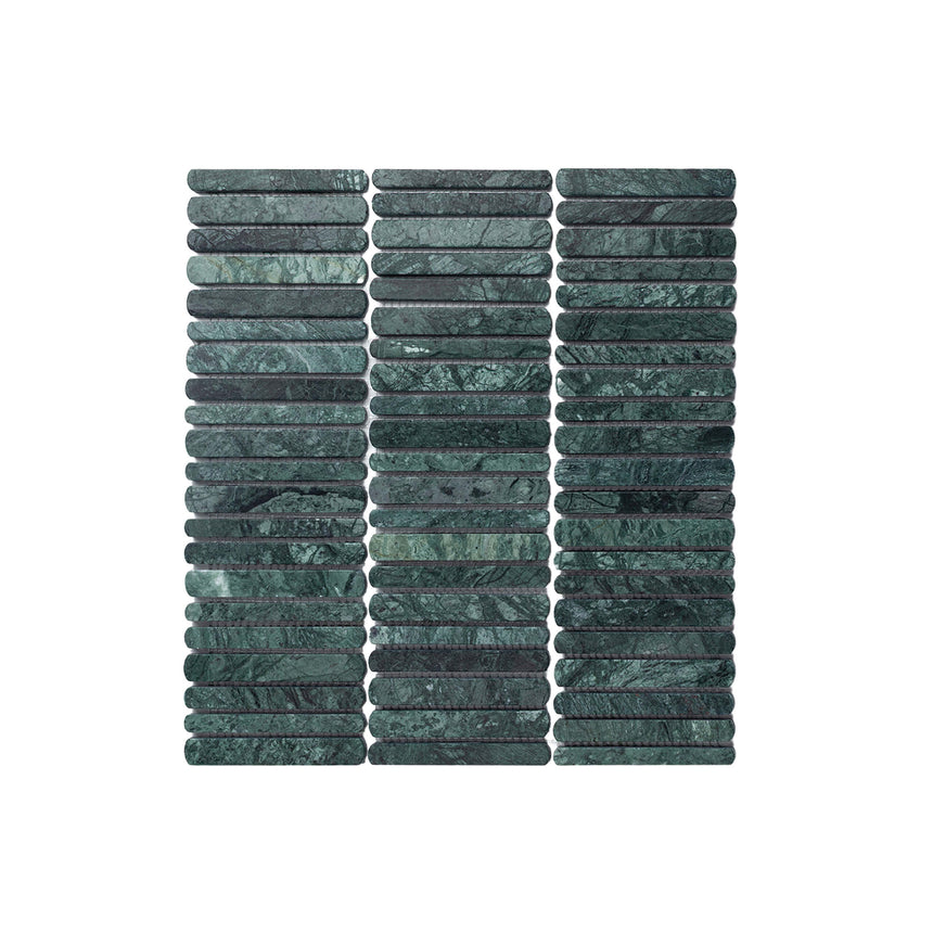 Minuet Natural Stone Mosaic Finger 327x298 Tumbled Indian Gree