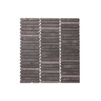 Minuet Natural Stone Mosaic Finger 327x298 Tumbled Jordan Grey