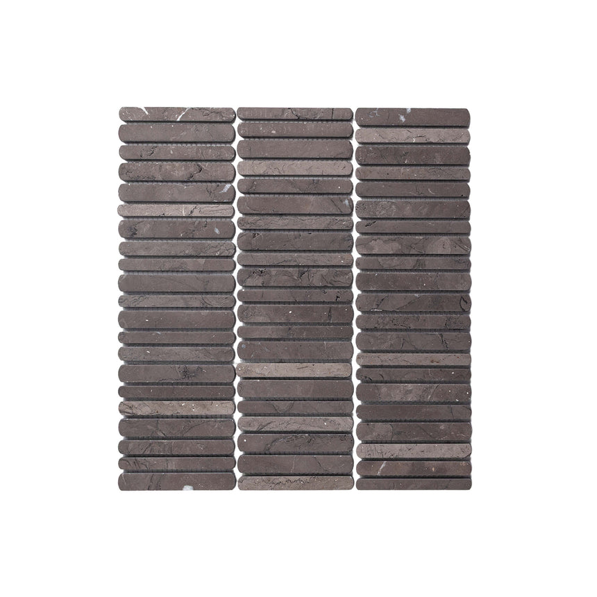 Minuet Natural Stone Mosaic Finger 327x298 Tumbled Jordan Grey