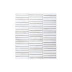 Minuet Natural Stone Mosaic Finger 327x298 Tumbled Mistery White